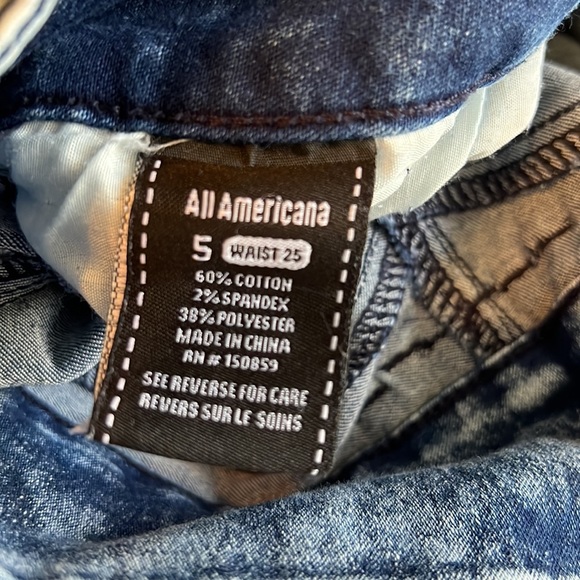 All Americana Acid Wash Jeans (size 5 waist 25) - Picture 4 of 4